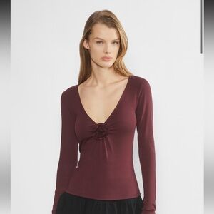 Wilfred Bloom Longsleeve - Sumac Burgundy